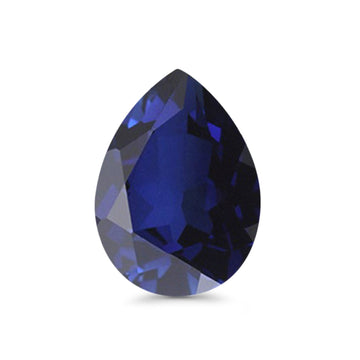 Pear Synthetic Blue Sapphire Loose Gemstones